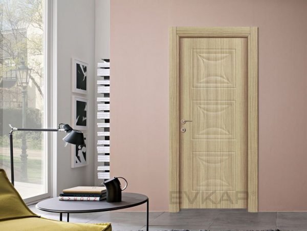 Puerta interna de PVC de madera de granja tradicional